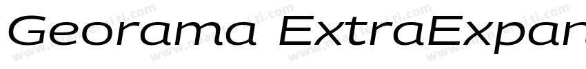 Georama ExtraExpanded SemiBold字体转换